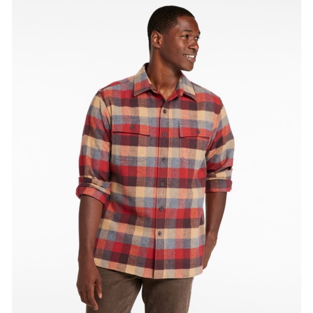 L.L. Bean Men's Fleece Lined Flannel size S